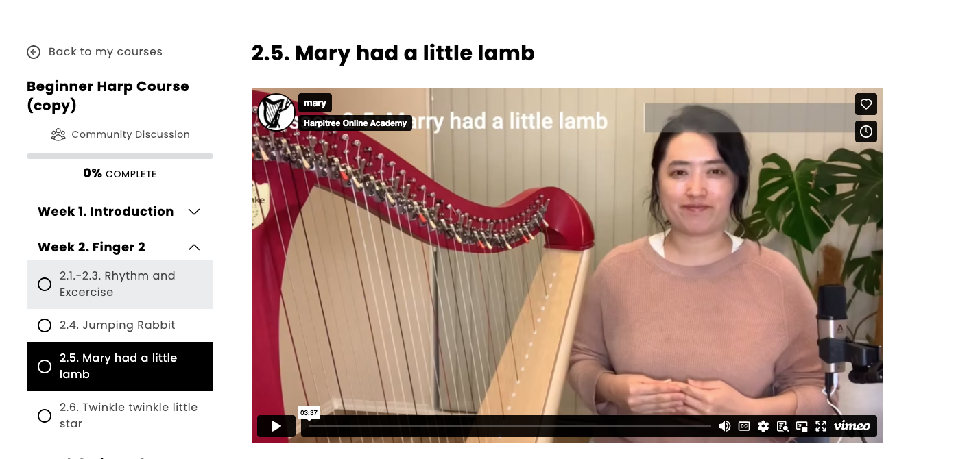 初级竖琴课程：10 周内从新手到超级初学者